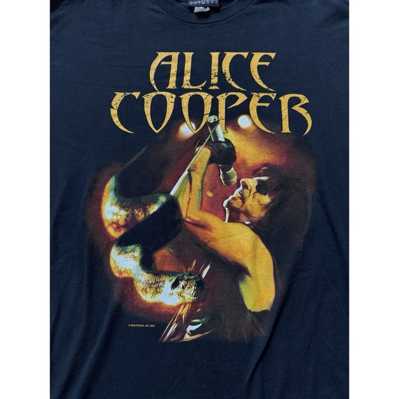 Alice Cooper Snake Double Sided Band T Shirt 2004 XL Rock Metal - Picture 6 of 9